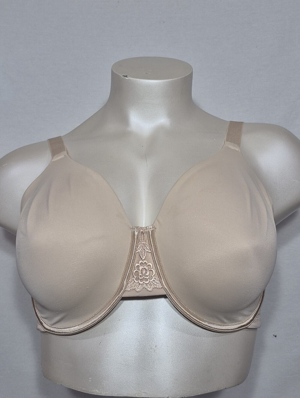 42DDD Vanity Fair 76080 Back Smoothing Full Figure Minimizer Underwire‎ Bra Beig